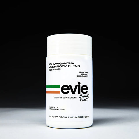 Evie Beauty Fuel supplement capsules, ashwagandha