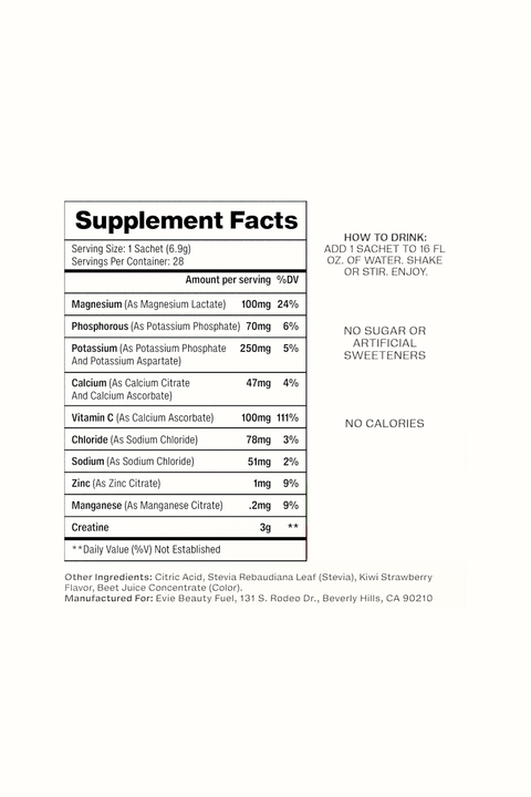 Kiwi Strawberry Creatine Electrolyte Mix